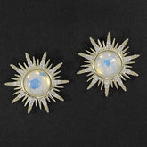334151 MOONSTONE SUNSHINE GP STUD EARRINGS